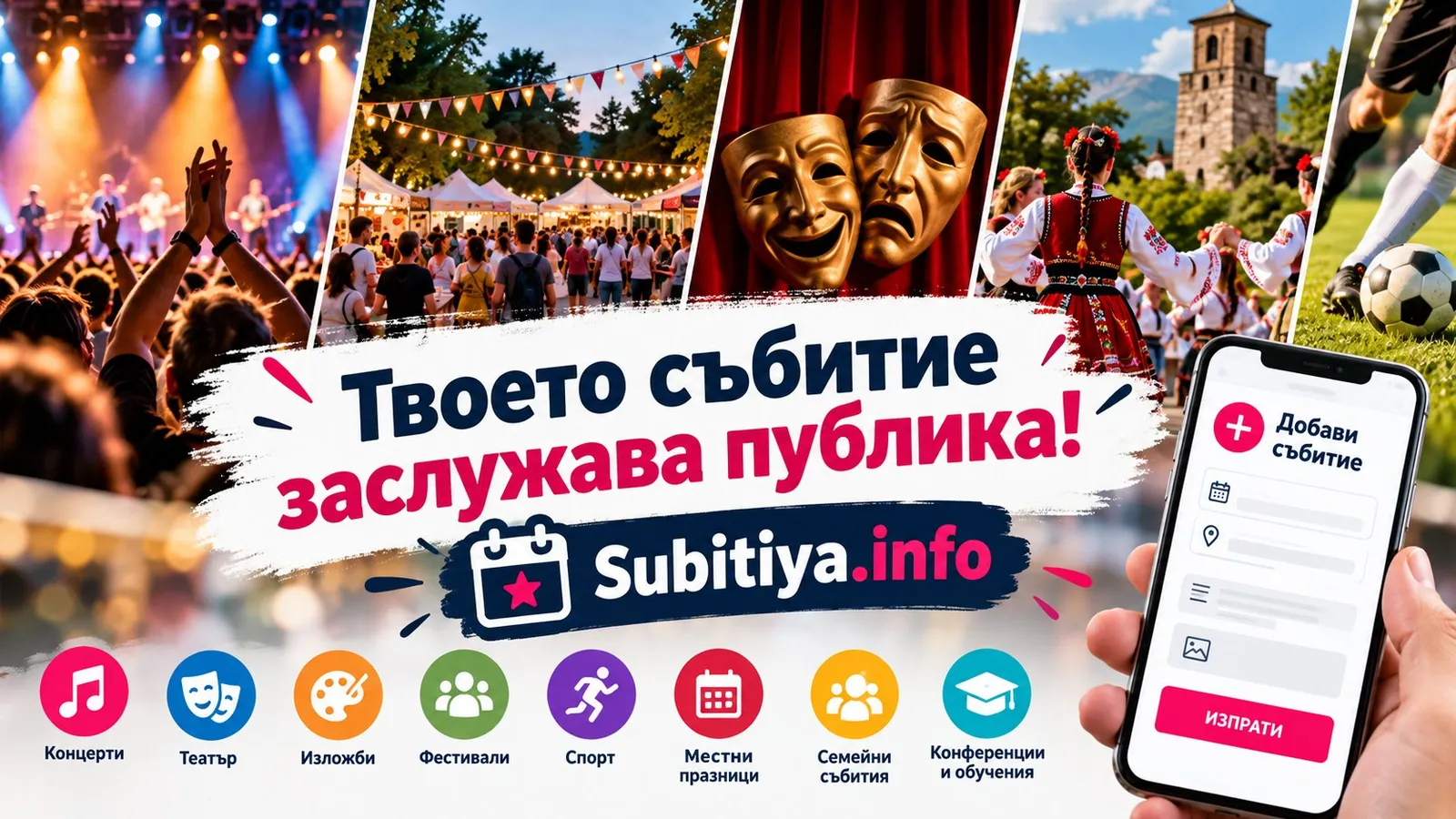 Организираш събитие? Добави го в Subitiya.info, снимка 1