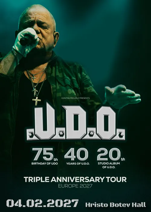 U.D.O. - TRIPLE ANNIVERSARY Tour 2027, снимка 1