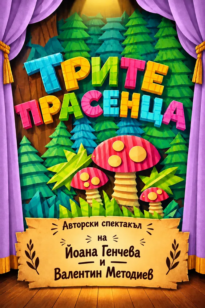 Ямболският куклен театър с премиера на „Трите прасенца“, снимка 1