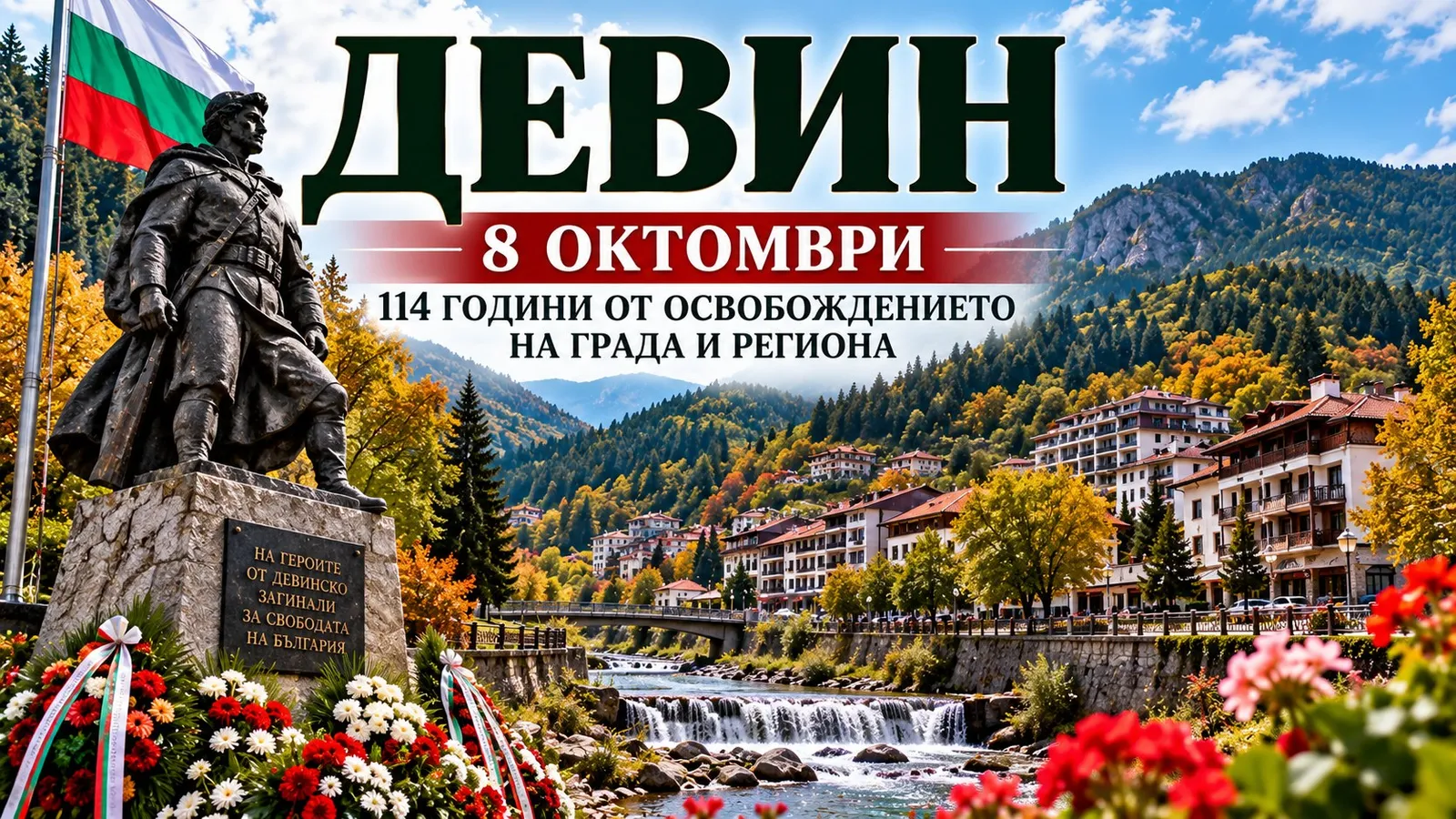 Девин празнува 114 години от Освобождението, снимка 1