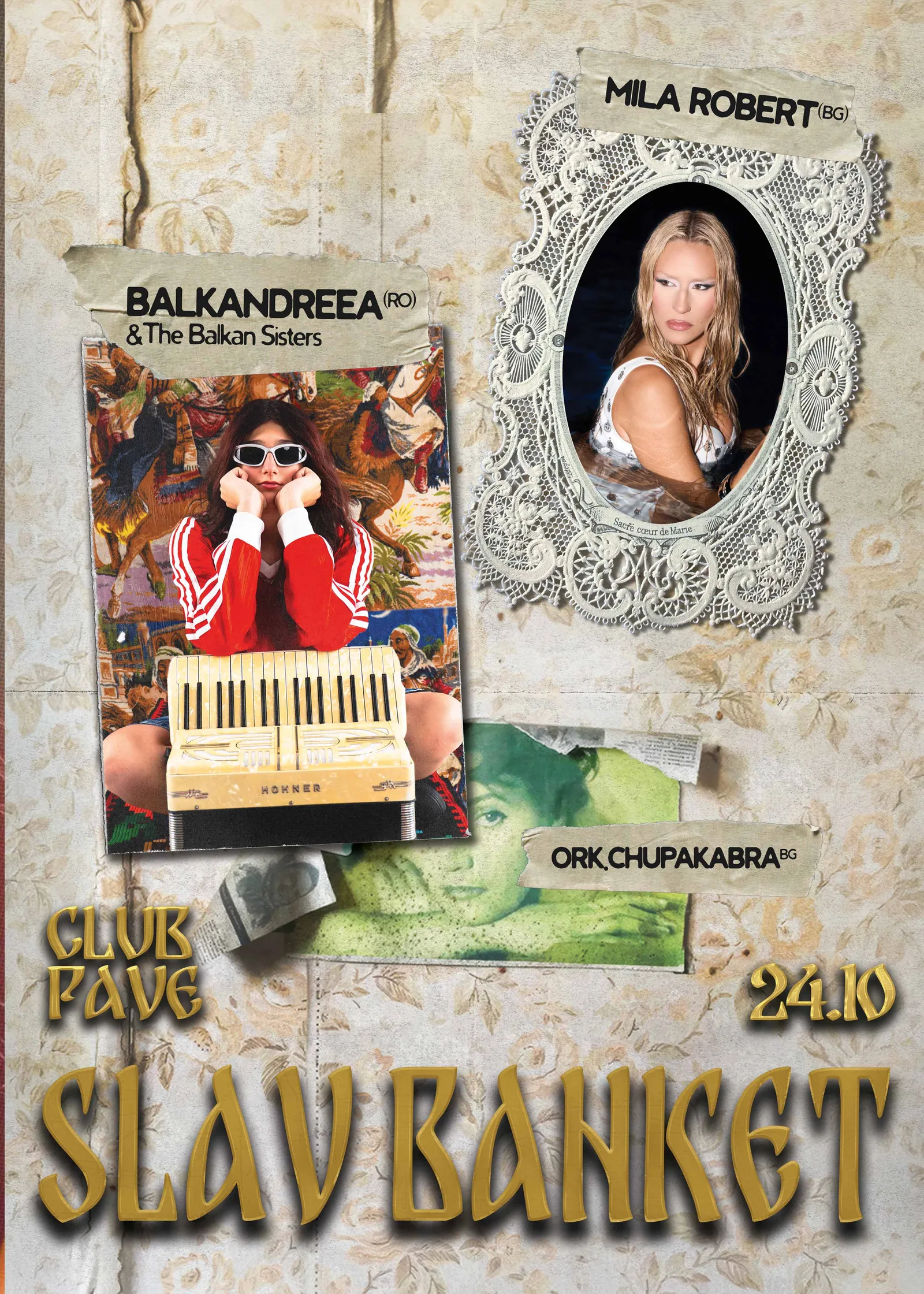 SLAV BANKET w/ BALKANDREEA & The Balkan Sisters (RO), MILA ROBERT, ork. Chupakabra live at PAVE, снимка 1